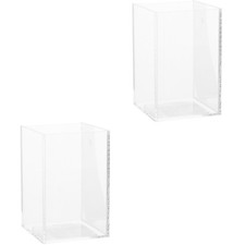  2 Count Goldfish Tank Starter Kit Small Betta Acrylic Aquarium Tanks