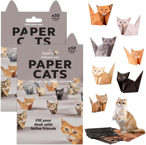 Diy paper cats - paper,