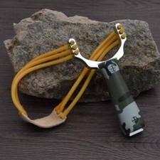 Powerful Slingshot Catapult Alloy Handle Sling Shot Game Hunting High Velocity 