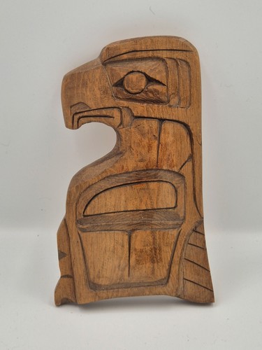 Eagle totem cedar - wood, carving