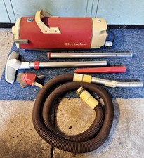 Electrolux Ltd Cylinder vacuum cleaner with attachments, made by, c.1955