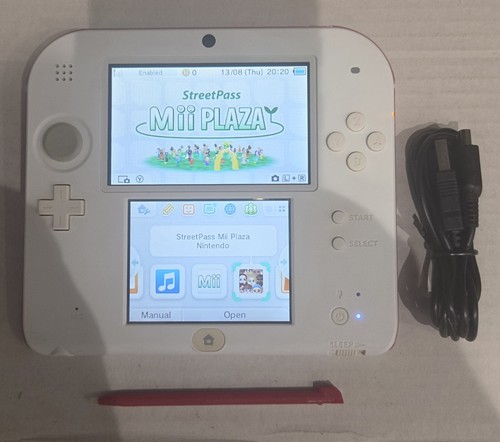 Nintendo 2ds red white - red/white, console