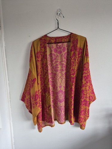 Lovely powder kimono jacket - powder,
