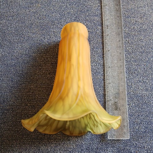 Vintage amber green glass - &,