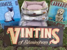 53cm/21”  PET BED From Snug & Cosy  In TWEED CHECK Washable