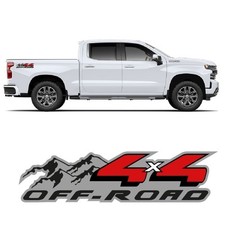 4x4 Off-Road Peaks side decals for Chevrolet Silverado 2022
