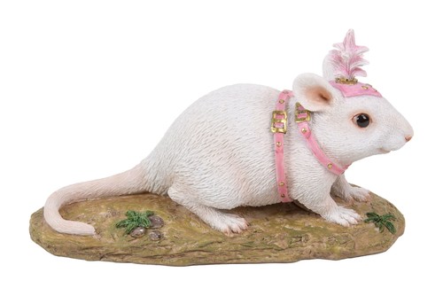White carriage mouse fairy - carriage,