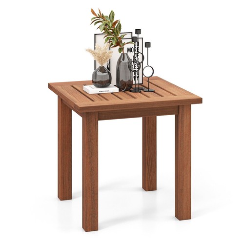 Patio hardwood side table - patio,