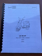 Piaggio Vespa LX50 4T Scooter Parts Catalog Manual 2005 USA ZAPC 386B..5