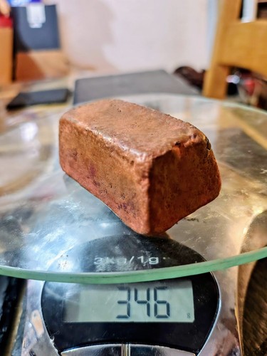 Copper ingot 300g - copper, cast
