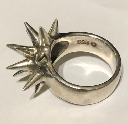 Spikey ring sterling - spikey,