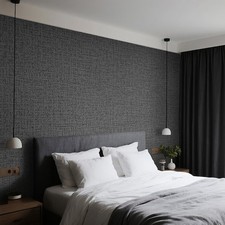 Charcoal grey textured - grey,