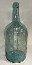 Antique Aqua Glass Demijohn