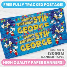 PERSONALISED SONIC BANNER ANY