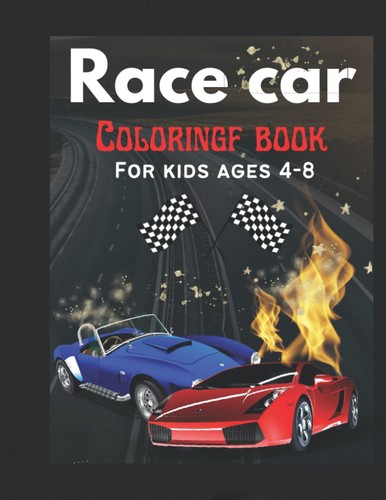 Race car coloring book for