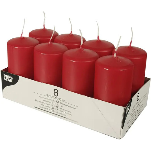 Pack red pillar - pack, 8