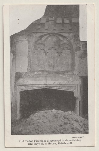 Old tudor fireplace discovered - tudor,