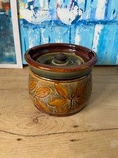 Antique Royal Doulton Tobacco Jar Natural Foliage Humidor Patent Number