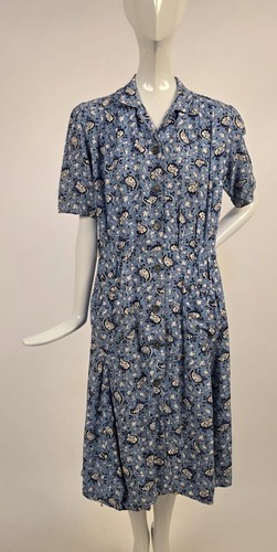 Vintage 1940 floral print - vintage,