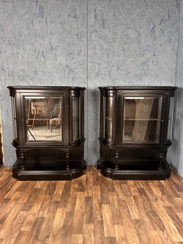 Rare pair ebonised - a,