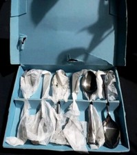 6 Vintage Silver Plated Tea