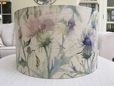 Thistle Lamp Shade Voyage Cirsiun Highland Damson  Fabric Country Lampshade