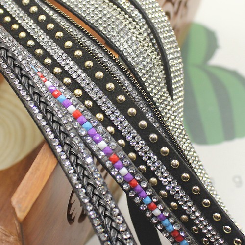 Rhinestone ribbon sewing - rhinestone,