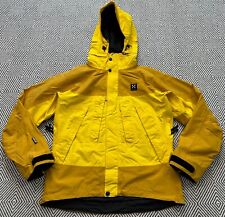 Haglofs Goretex Vassi Waterproof Yellow Jacket Women's Size M UK 12