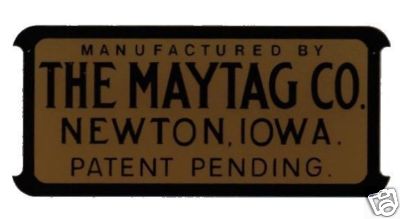 Maytag engine washer decal - engine,