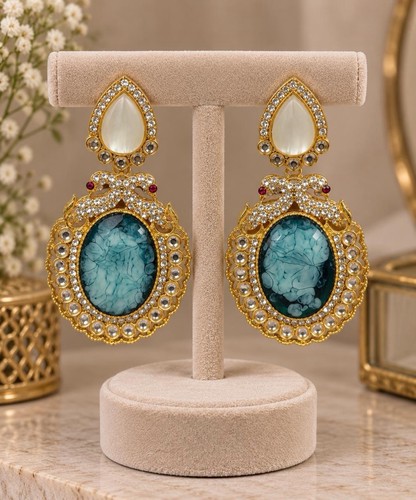 Indian kundan style statement - kundan,