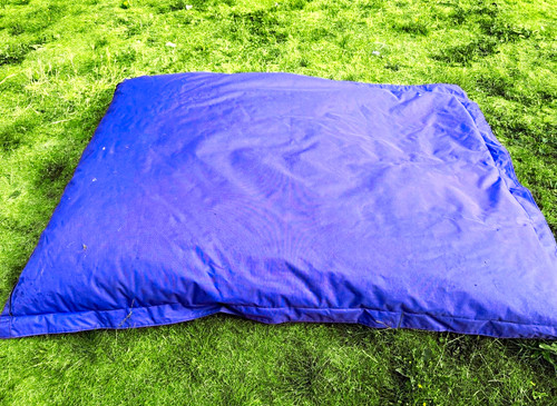 Purple foldable beanbag - purple,