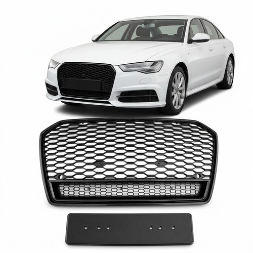 Front grille all gloss - all, black