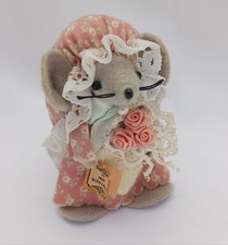 Vtg Mini Handcraft Felt Mouse