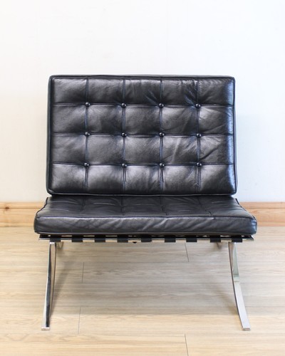 Black genuine leather chrome - black,