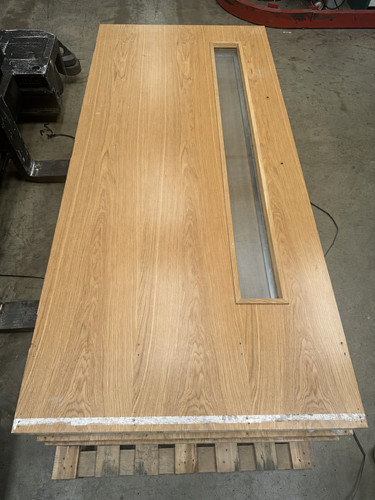 Fd30 fully glazed - glazed, oak