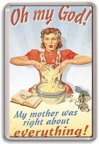 Fridge magnet mother was - fridge,