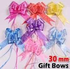 100pc Pull Bows 30mm Large Small Gift Wrap Florist Ribbon Wedding Car Decor