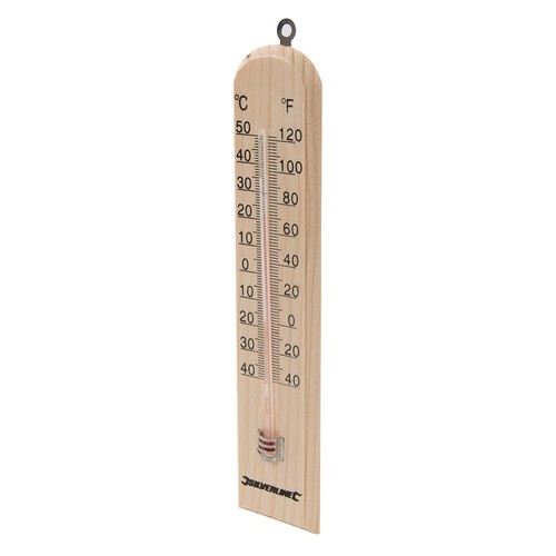 Silverline wooden thermometer - silverline,