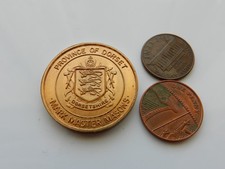 A VINTAGE MASONIC PENNY TOKEN, PROVINCE of DORSET. MARK MASTER MASONS.