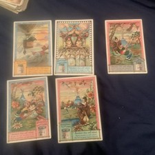5 Liebig Cards adventure Lot