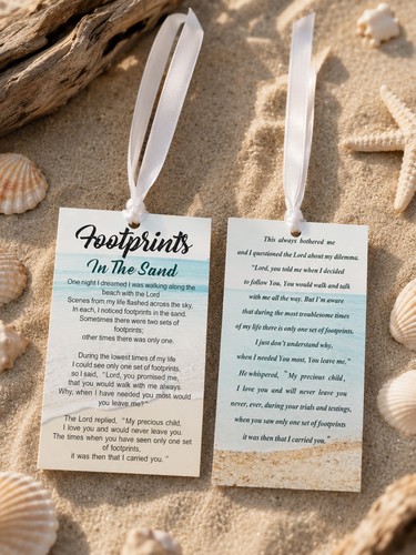 Footprints the sand - in,