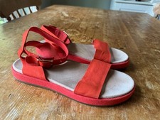 WOMENS CLARKS ORANGE UK 6 D