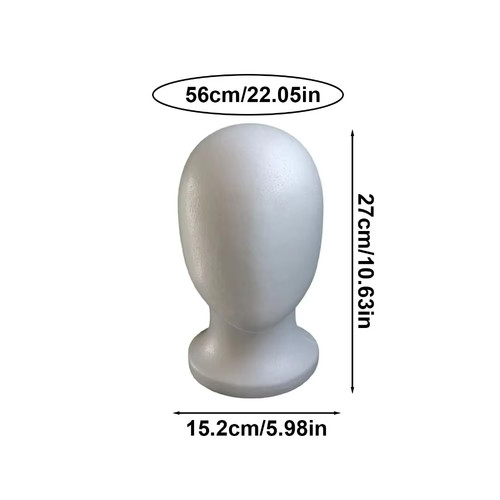 Foam mannequin head wig hat - foam,