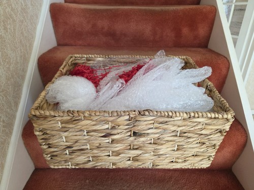 Large hamper basket with - or,