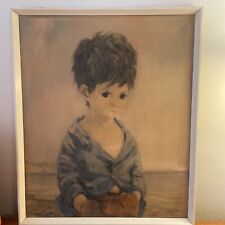 Vintage Dallas Simpson Framed Print boy