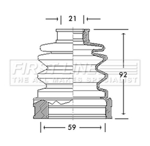 Boot gaiter inner - cv,