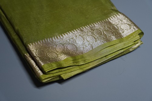 Crushed tissue silk - , saree