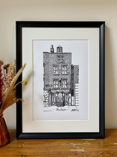 The grapes london giclee print - london,