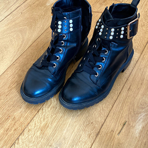 Miss black leather - black,