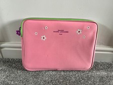 Marc Jacob Pink Pop Laptop Case With Purple And Green Trim
